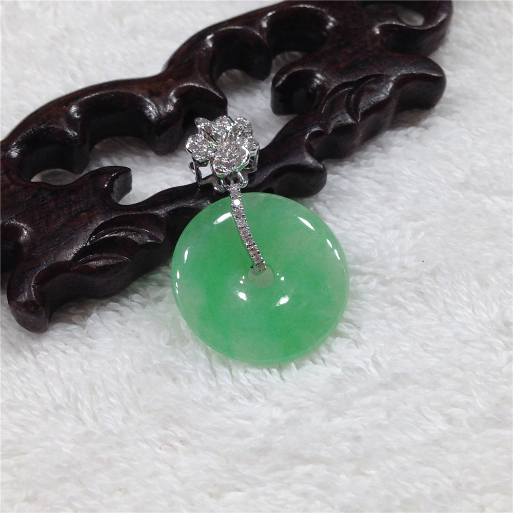 镶金满色平安扣